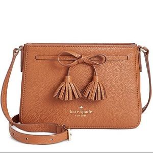 Brown Hayes Street Eniko Leather Crossbody Bag